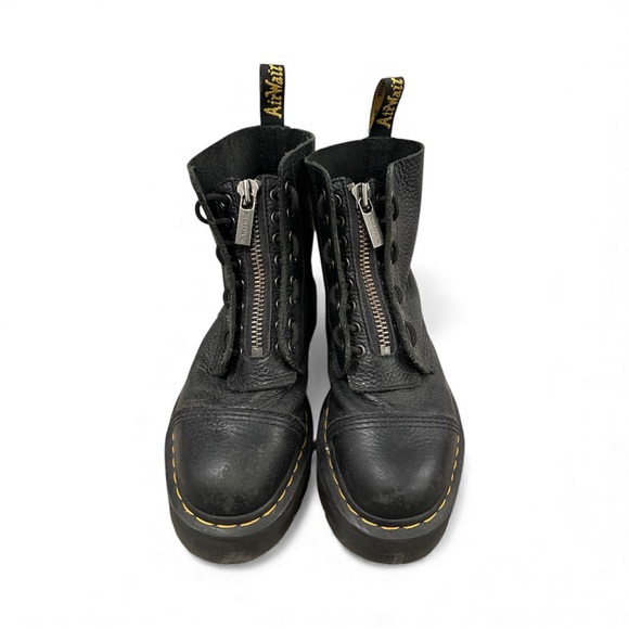 Doc Martens Black Sinclair Zip-Up Combat Boots - Picture 3 of 5